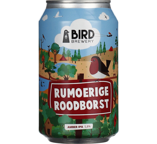 Bird Rumoerige Roodborst blik # 01