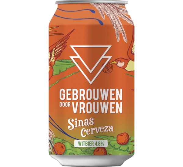 Gebrouwen door Vrouwen Sinas Cerveza blik # 01
