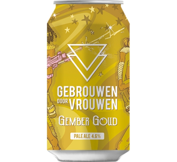 Gebrouwen door Vrouwen Gember Goud blik # 01