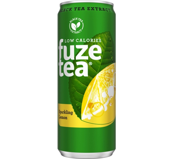 Fuze Tea Sparkling Black Tea blik # 01