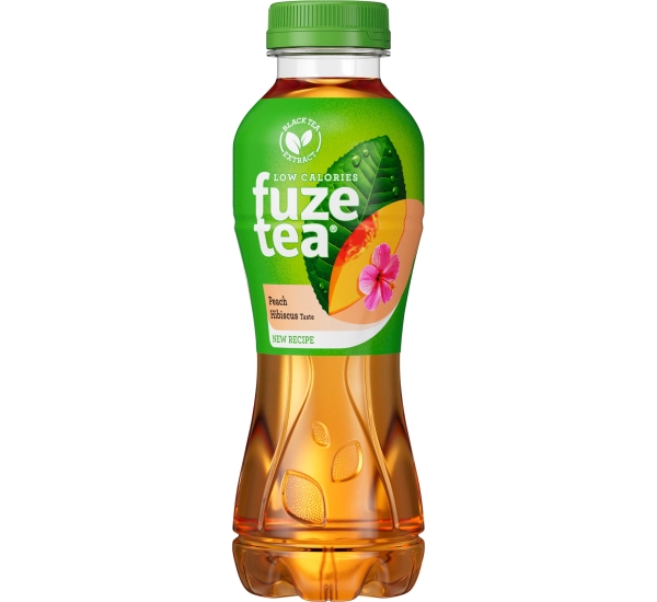 Fuze Tea Black Tea Peach Hibiscus Moment pet # 01