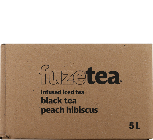 Fuze Tea Black Tea Peach Hibiscus postmix # 01