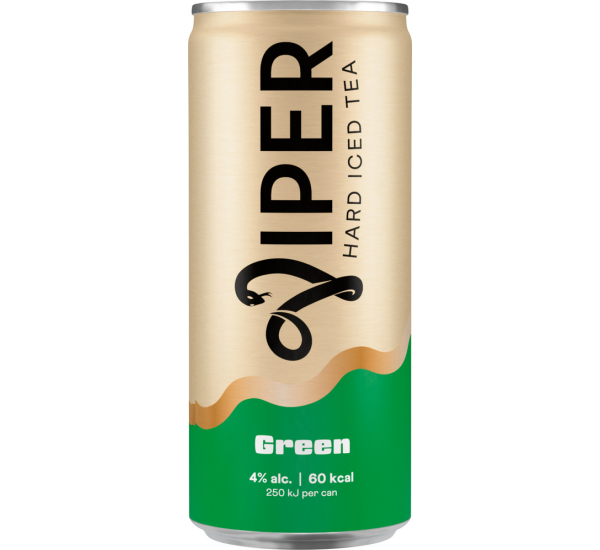 Viper Seltzer Ice Tea Green blik # 01