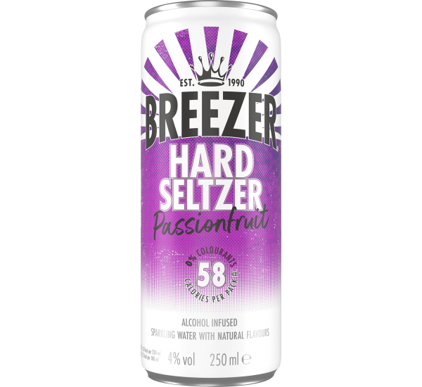 Bacardi Breezer Hard Seltzer Passionfruit # 01