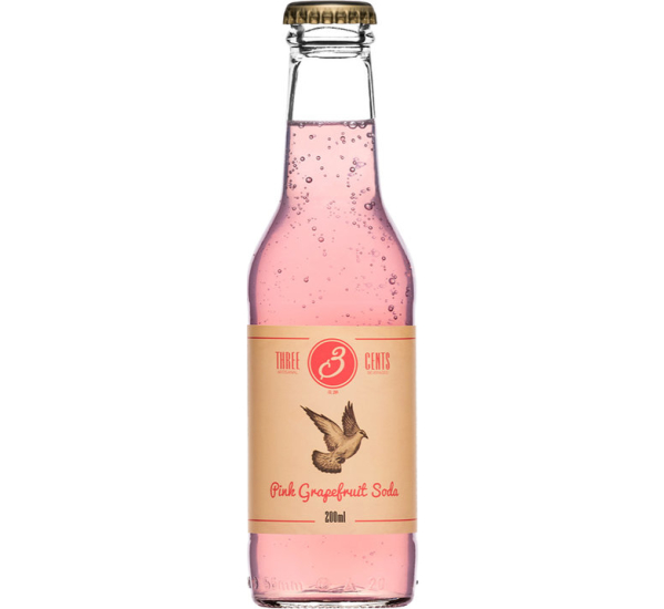 Three Cents Pink Grapefruit Soda # 01