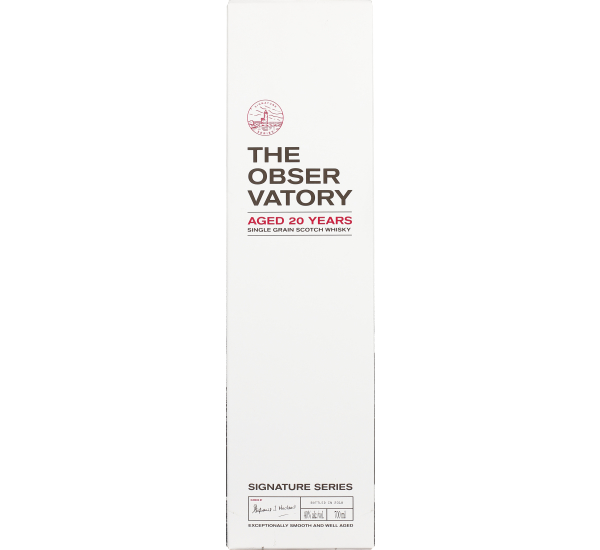Fles The Observatory 20 years Single Grain 70CL | Drankengroothandel ...