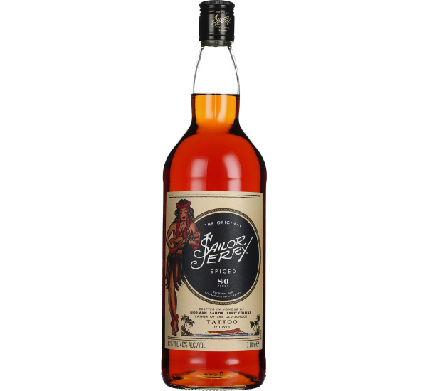 Fles Sailor Jerry Spiced Rum 1LTR Drankengroothandel Henk Smit