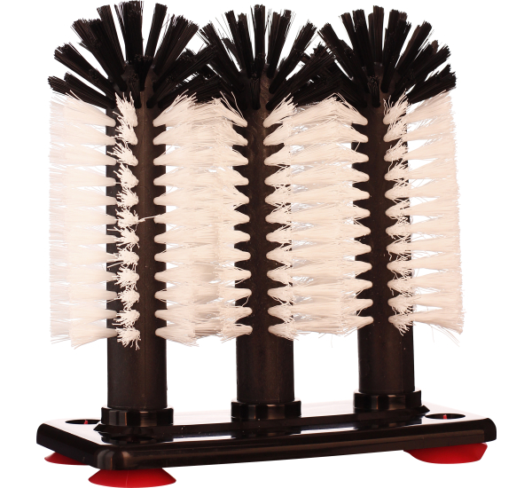 Glazenspoelborstel 3 borstels # 01