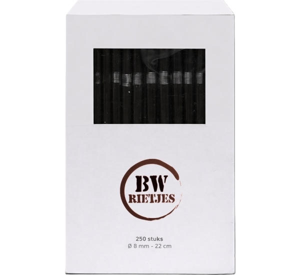 Bierwinst Rietjes Zwart 250stuks # 01